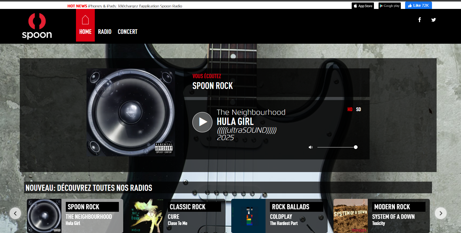 Ecouter une radio rock gratuite